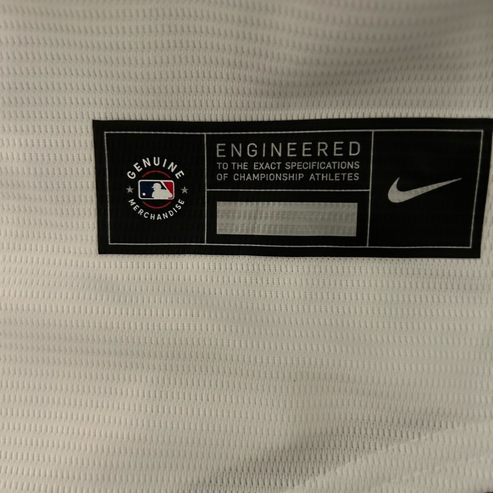 Nike Authentic Seattle Mariners MLB Baseball with Patch White Jersey Men’s Sz M - Picture 5 of 6